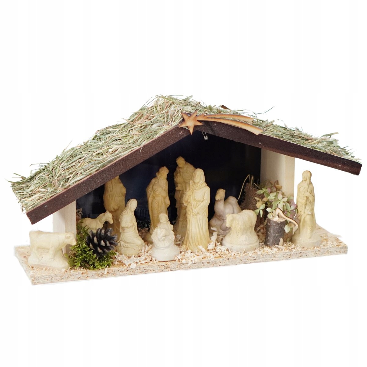 Vánoční Betlém Figurka Marie Josefa Děti Velká Baterie Bonus