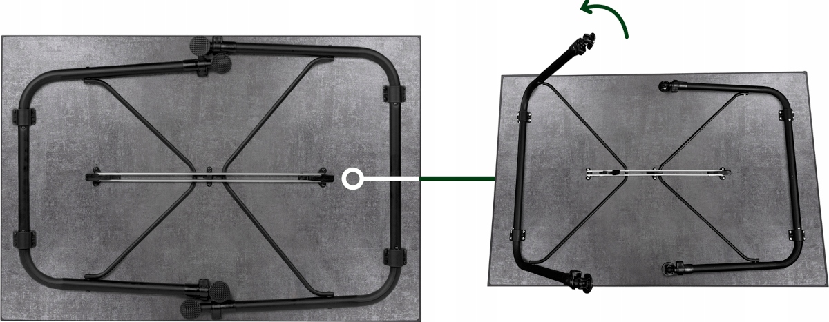 STÓŁ SKŁADANY KEMPINGOWY BRUNNER RECREO 80 x 60 cm Długość 80 cm