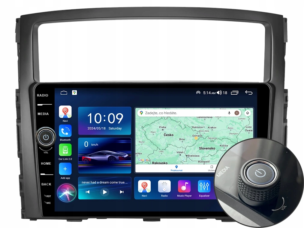 Everest 2DIN autorádio EVE36 Android, Mitsubishi Pajero IV