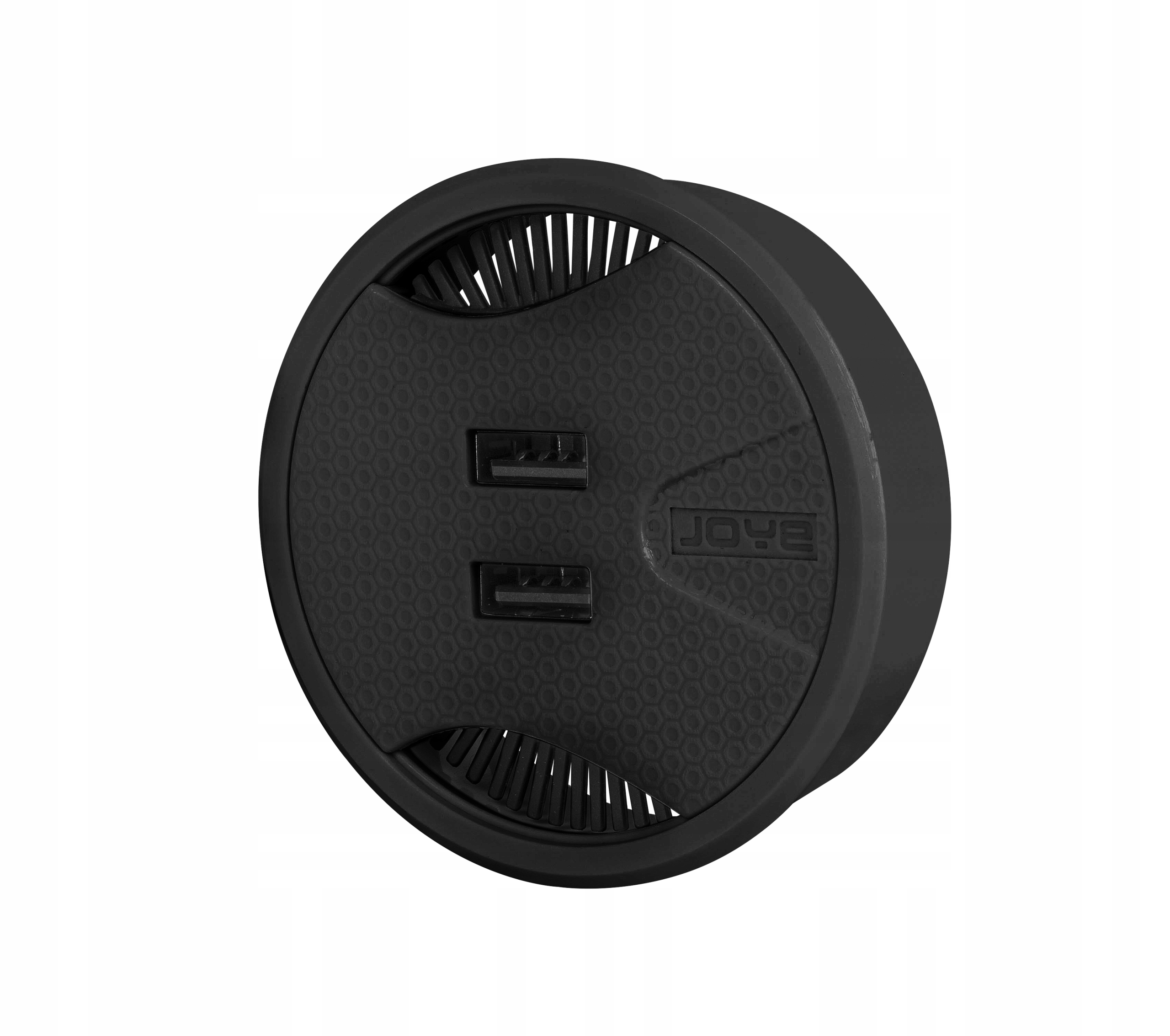 Usb nabíječka s dvojitou průchodkou pro kabel Smartt SM-717 Černá