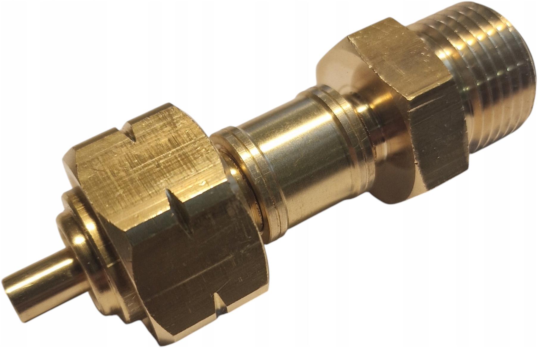 Prodloužení ventilu plynové láhve 7,5 cm, adaptér pro láhev Gasbank