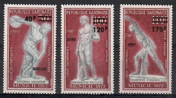 Gabon 1972 Mi 489-491 Czyste **