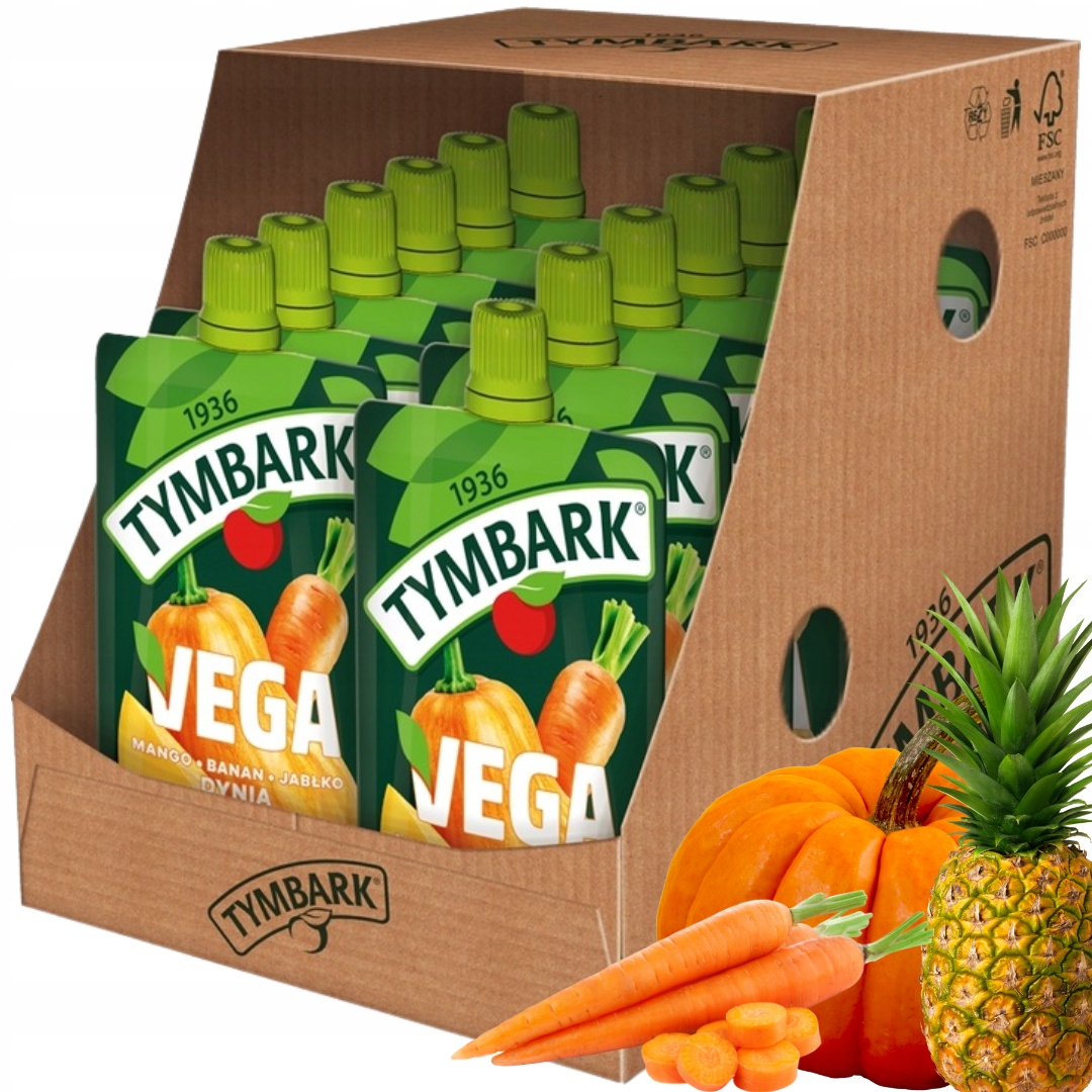 Tymbark мусс манго банан Тыква 100 г x 12 штук