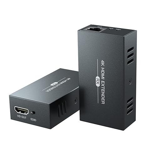 Hdmi prodlužovací kabel Cat5e/6/7 na 100 m 4K@30Hz Edid Poc adaptér Eu