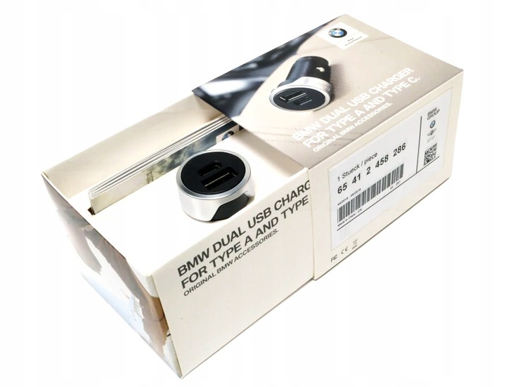 OE BMW Ładowarka do zapalniczki Dual USB typ A i C