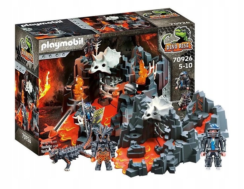 PLAYMOBIL DINO RISE SZETT – LÁVAFORRÁS, ŐRÖK, FIGURÁK GYEREKEKNEK 5+