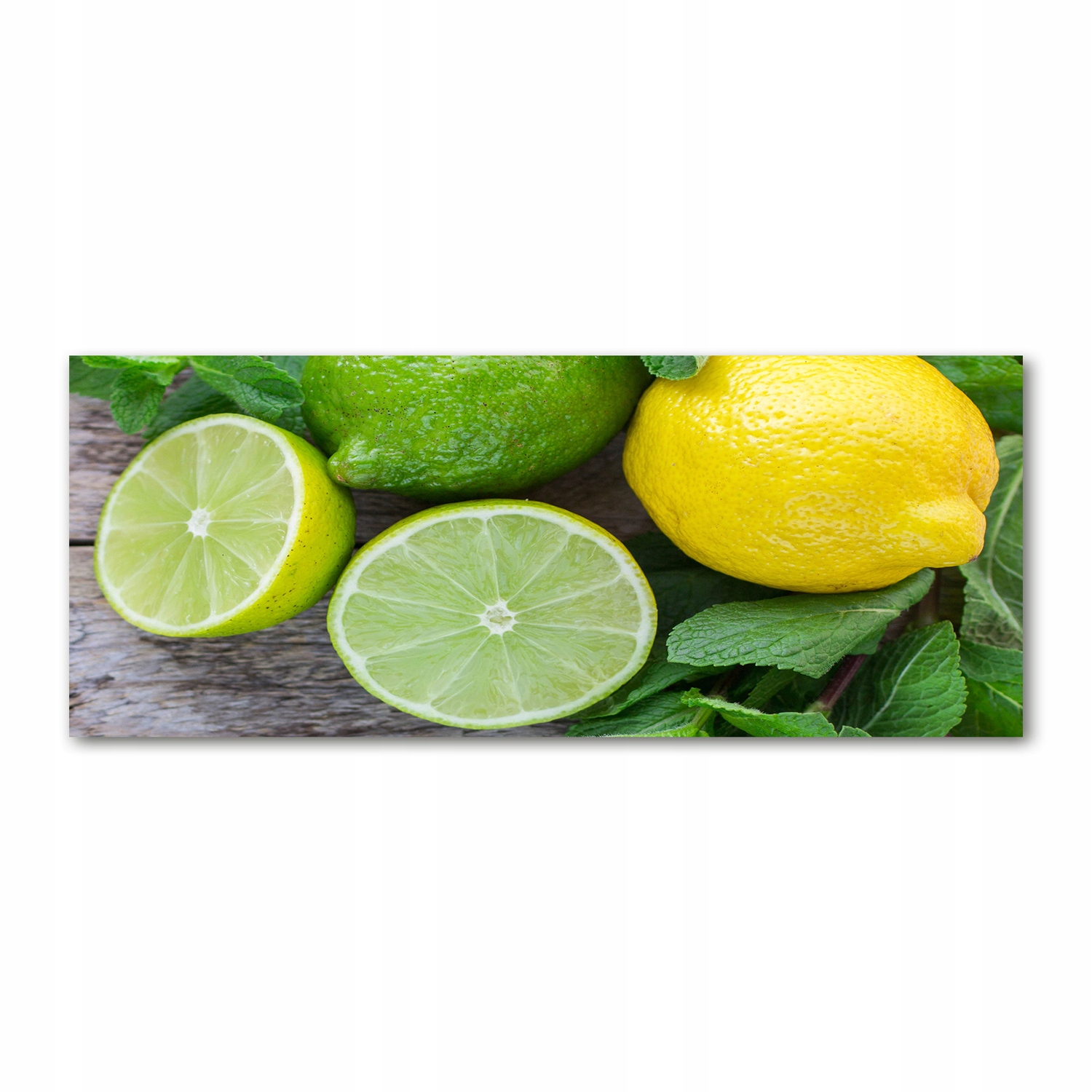 

Foto obraz szkło akryl Limonka i cytryna 125x50 cm