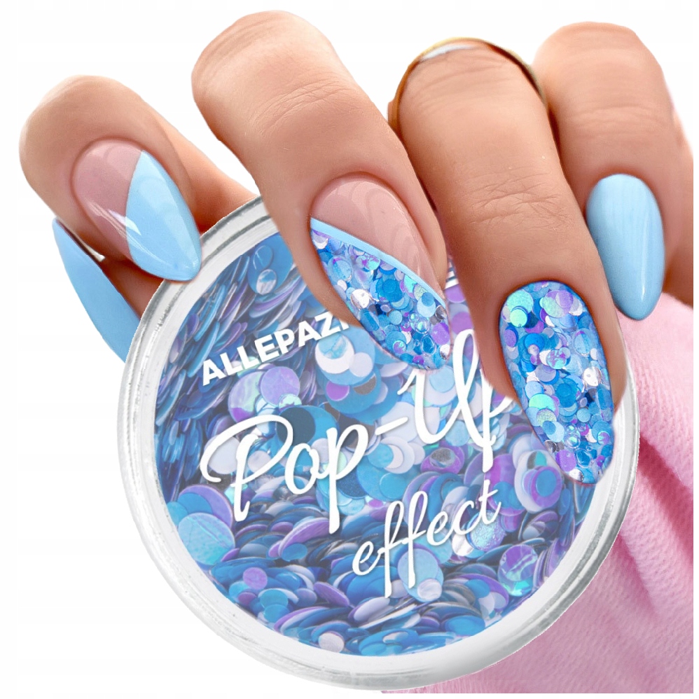 

Pyłek Ozdoba do paznokci Pop-Up konfetti Nr8
