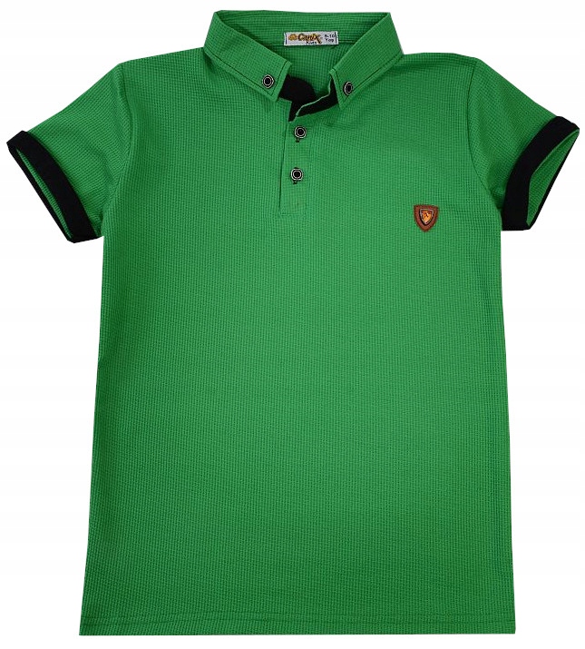 

Polo Polówka koszulka T-shirt zielony 10/11 H308B