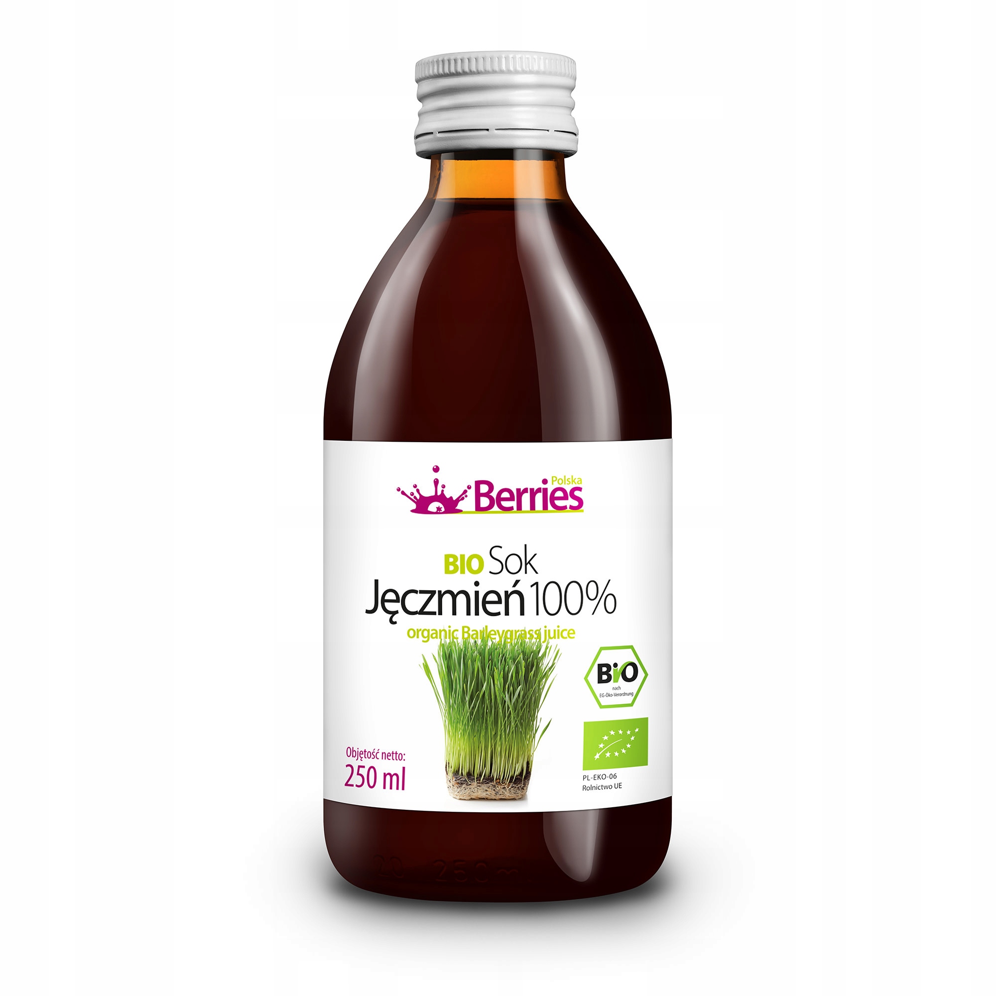 

Sok Bio 100% z młodej trawy jęczmiennej 250ml