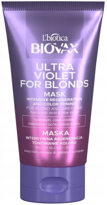 

L'biotica Biovax Ultra Violet Mask Do Włosów Blond