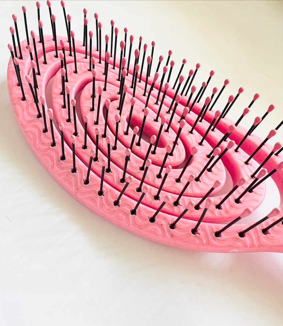 SZCZOTKA DO ROZCZESYWANIA WŁOSÓW SPIRALNA ORGANICZNA RÓŻOWA Stan opakowania oryginalne