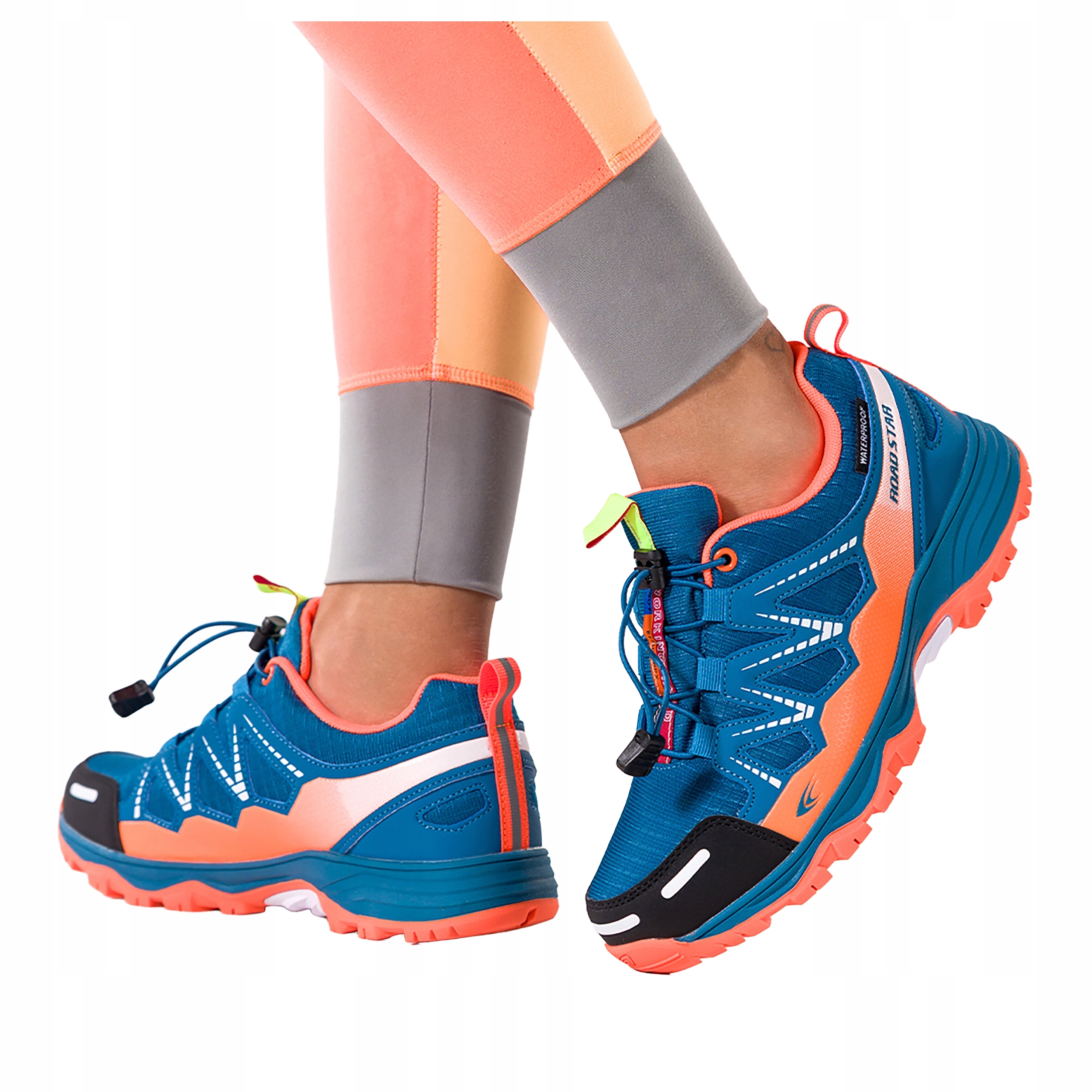 Modré Trekingové Boty Dámské Šněrovací Běžící podrážka vel 38