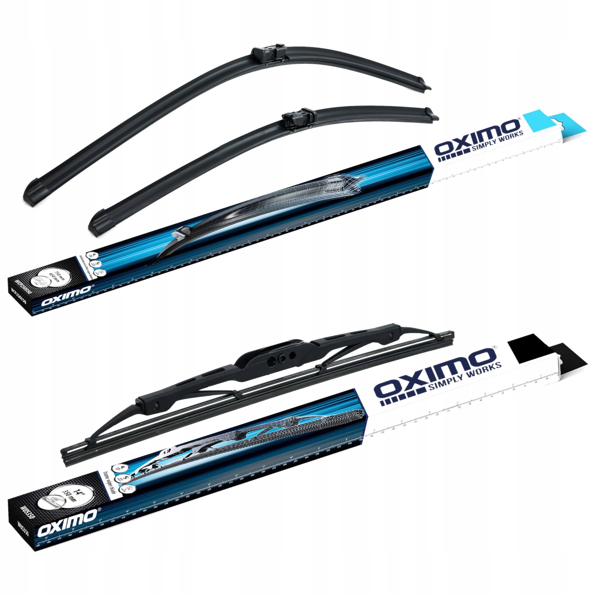 Wycieraczki do szyb Oximo Ford S-Max I Mpv 06/05-14/12 Przód+tył