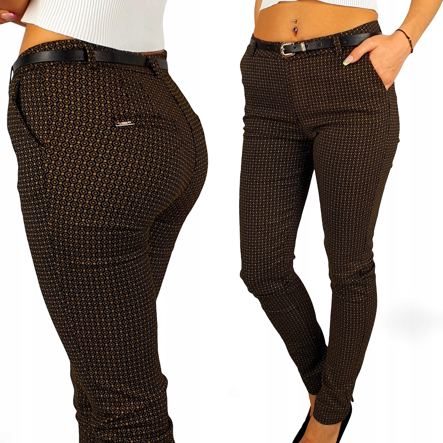 Elegantní Dámské Doutníkové Kalhoty Freesia S Vzory