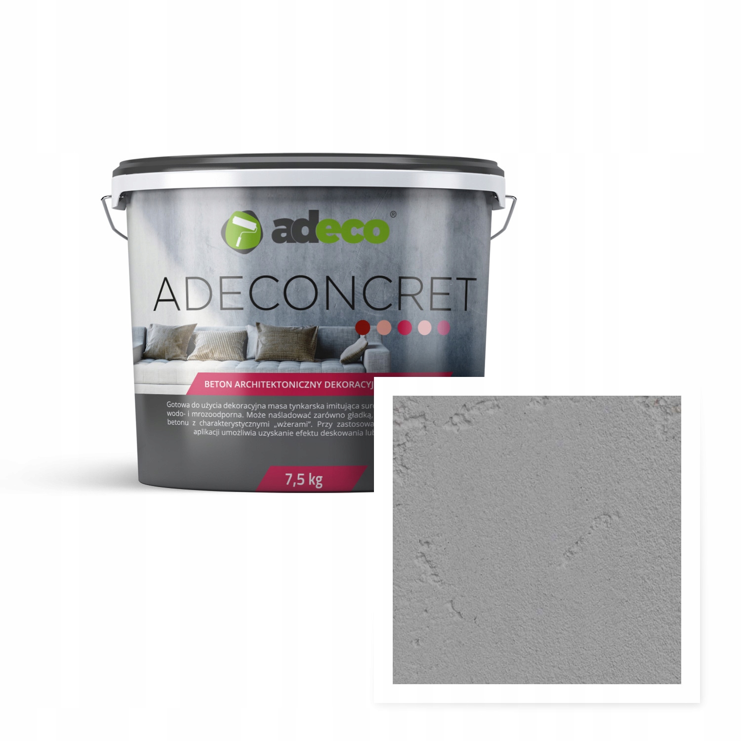 Standardní architektonický beton šedý Argent op. 7,5 kg