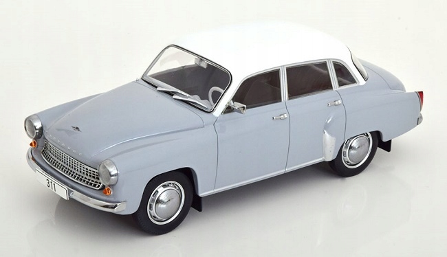 Wartburg 312 1959 Šedobílá 1:18 18301