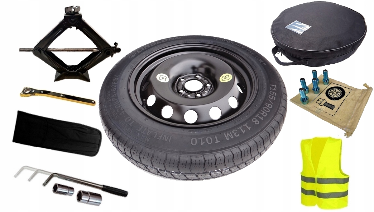 

Koło dojazdowe Bmw X5 E70 F15 X6 E71 F16 Zestaw