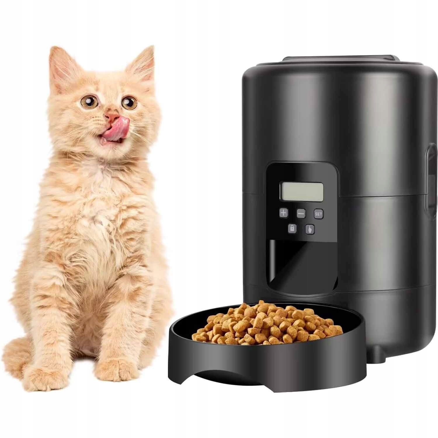 Levně 2L Automatický Inteligentní Dávkovač Krmiva Pro Psa Kočku Nádoba Miska