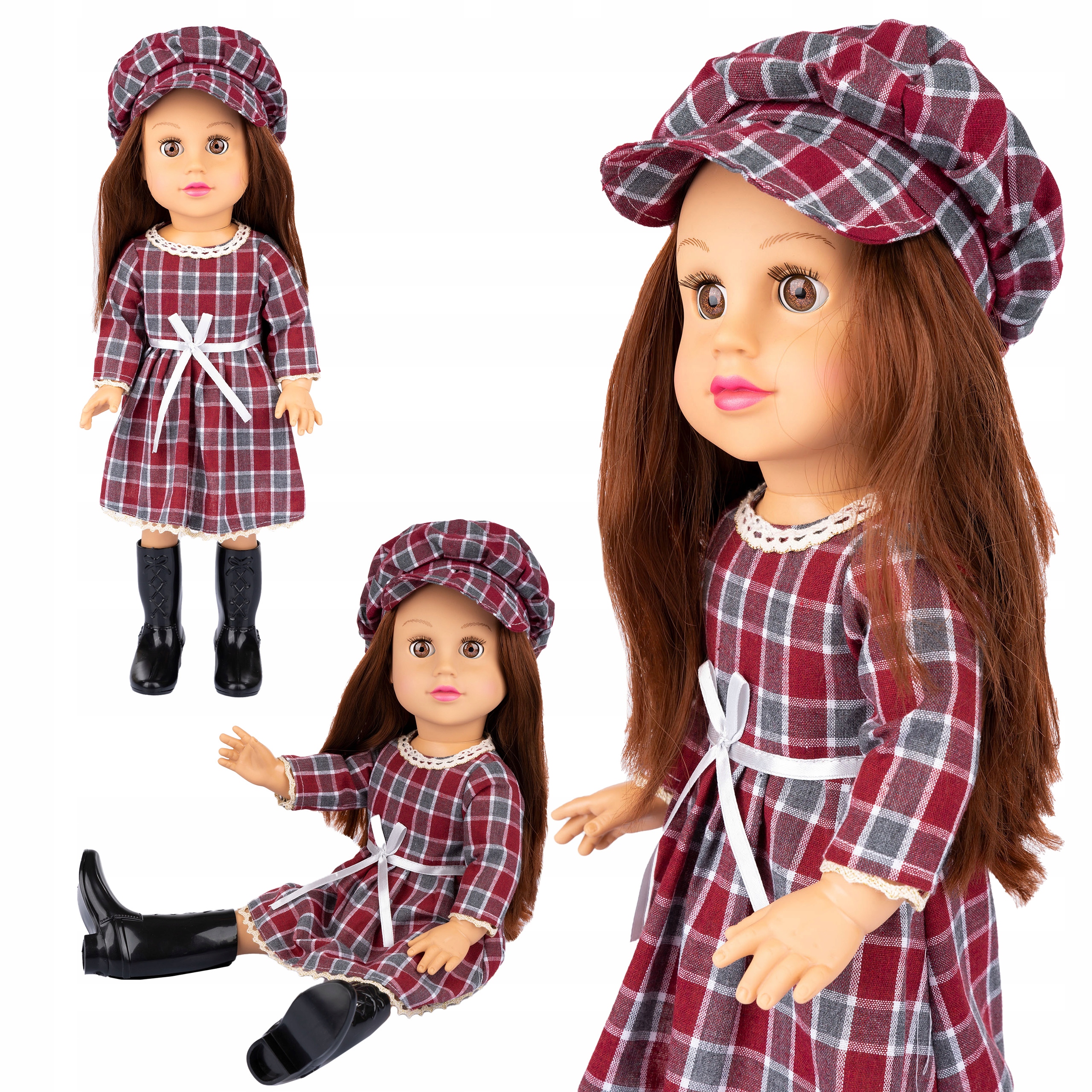 LALKA BOBAS INTERAKTYWNA ŚPIEWA I MÓWI PO POLSKU ANGIELSKU KINDERPLAY 47cm