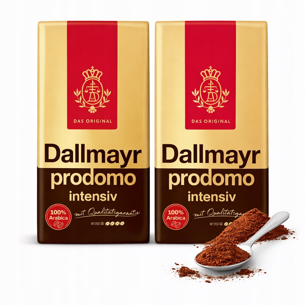 Levně Dallmayr Prodomo Intensiv Mletá Káva 500 g 100% Německá arabica