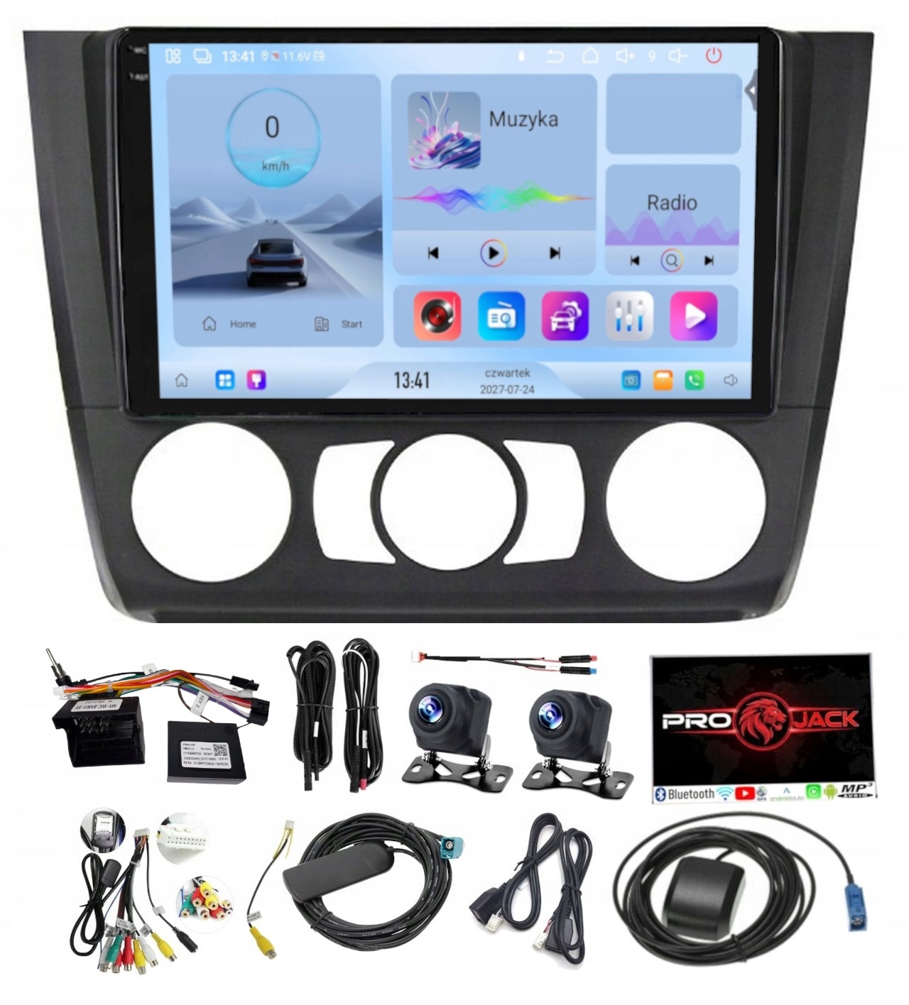 Rádio Navigácia Carplay Gps Android Bmw 1 E81/E82/E87/E88 64GB Sim
