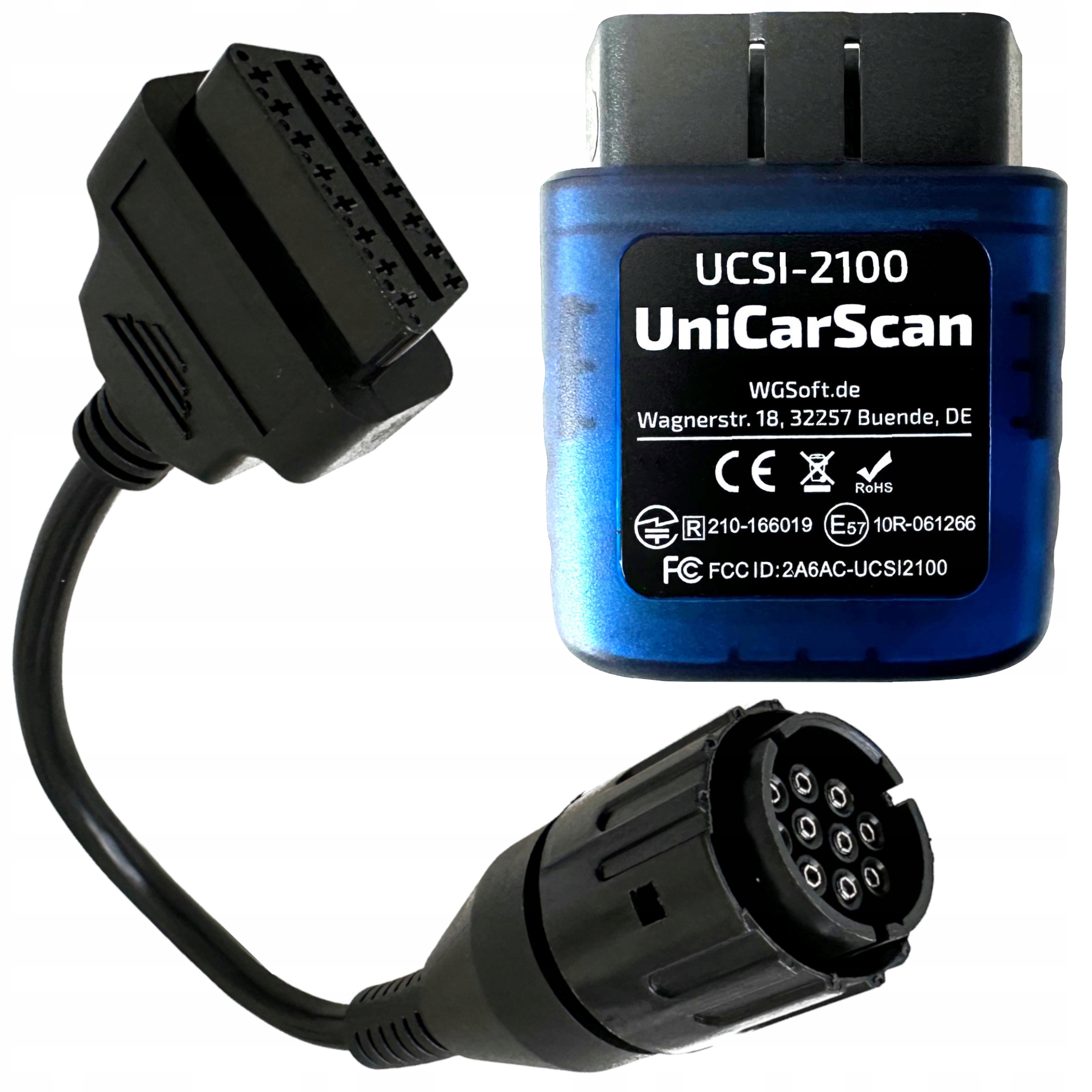 Interfejs diagnostyczny UCSI-2100 krótki Adapter 10 Pin Bmw MotoScan