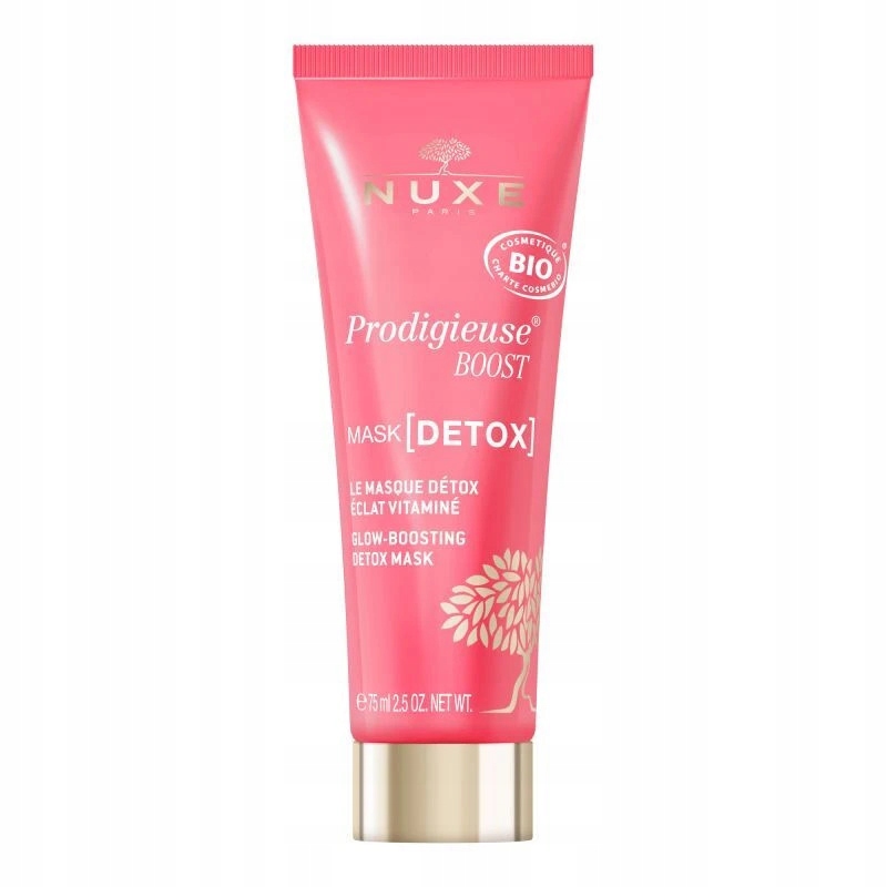 NUXE Prodigieuse BOOST Rozświetlająca maska DETOX 75ml Nawilża Wygładza
