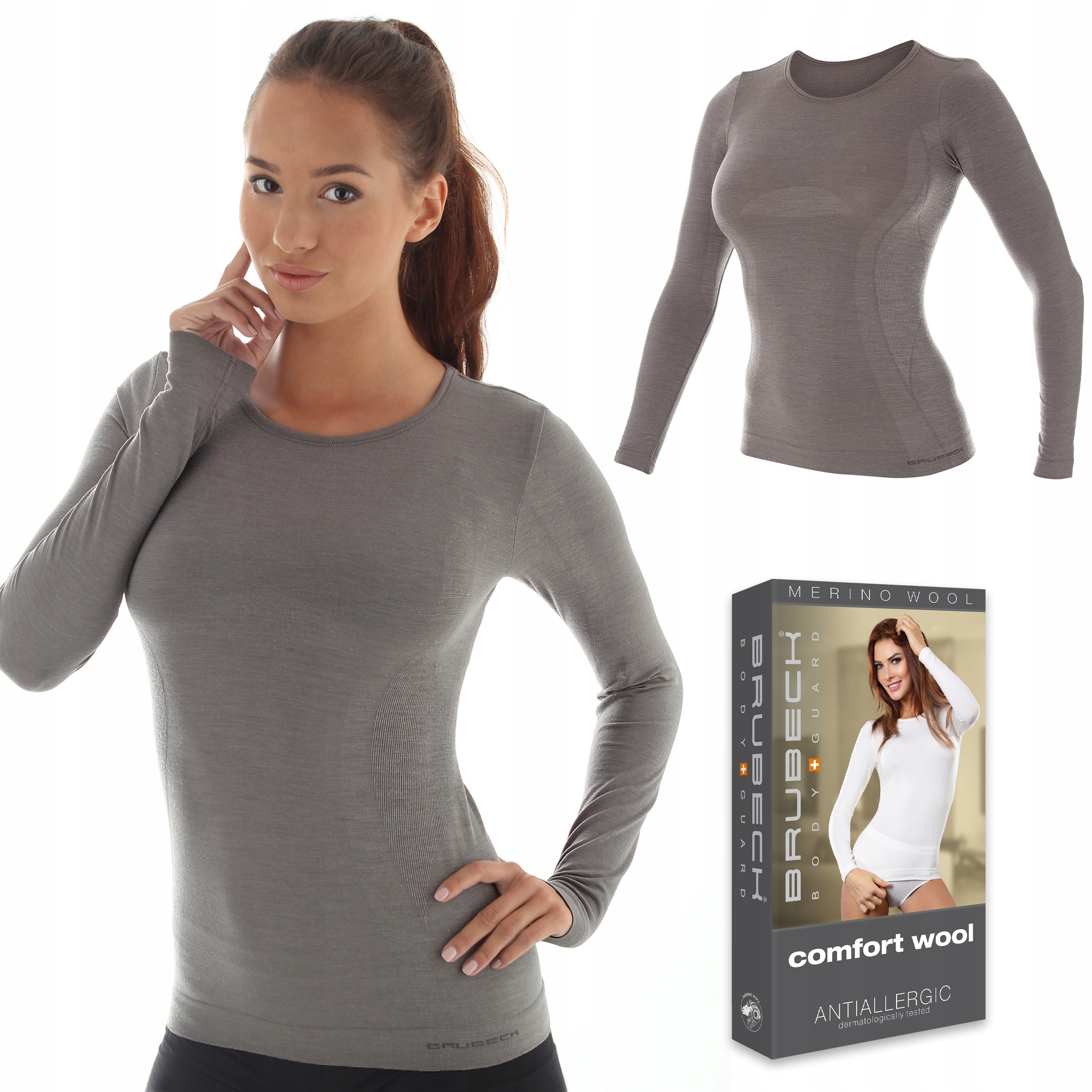 Tričko Vlněné termo tričko Brubeck LS11610 XL