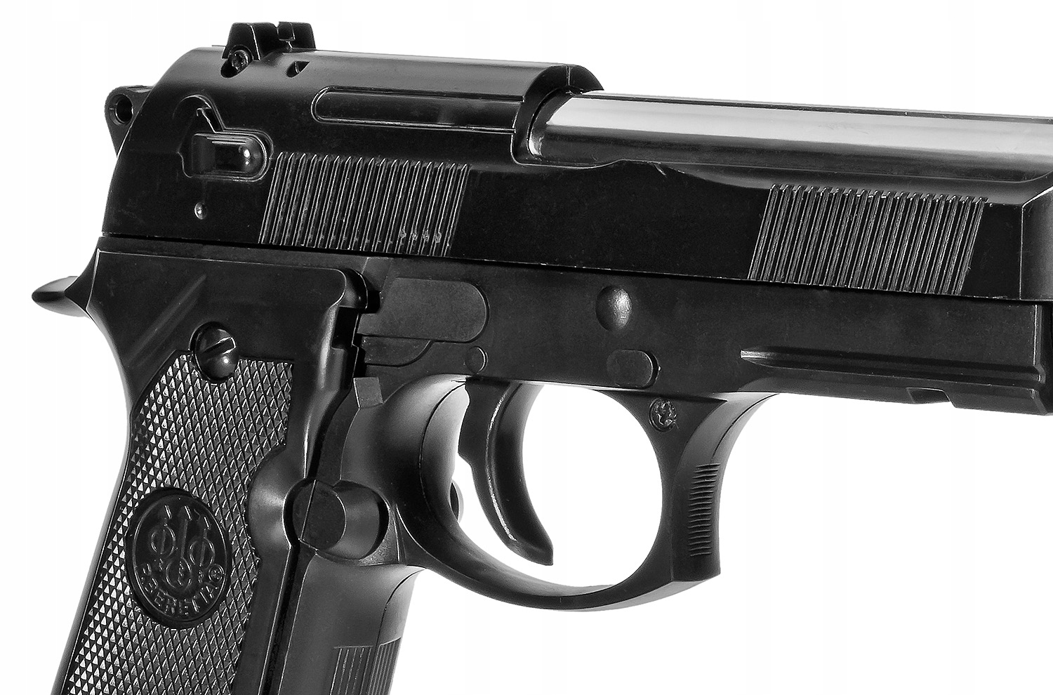 METALOWY PISTOLET REPLIKA BERETTA C19 KULKI TŁUMIK Marka bez marki