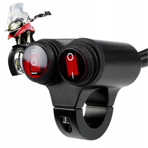 MOTOCYKLOWY 2x PRZEŁĄCZNIK WŁĄCZNIK CNC ALUMINIOWY