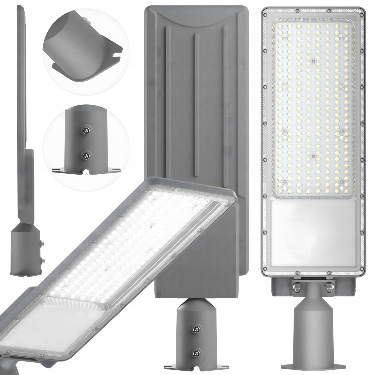 Průmyslová Led pouliční lampa 200W hermetická IP65 Silná 22000lm silniční