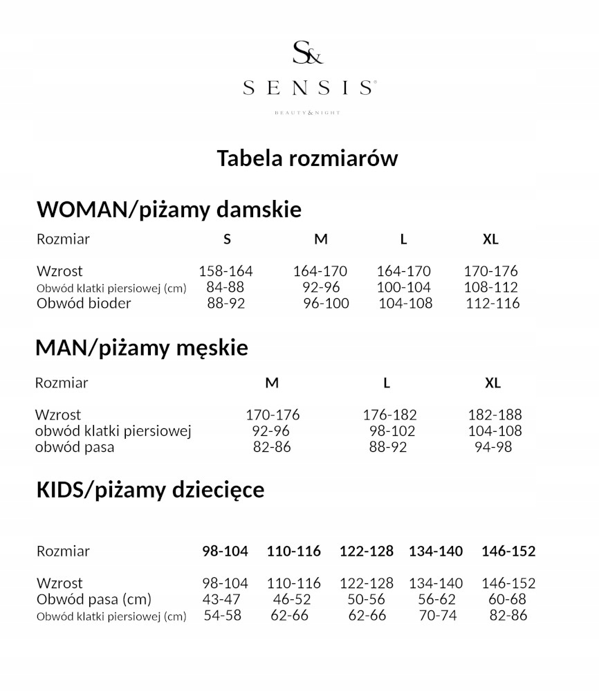 BAWEŁNIANA DŁUGA PIŻAMA W PASKI SENSIS GENESIS BEŻ [S] Cechy dodatkowe brak