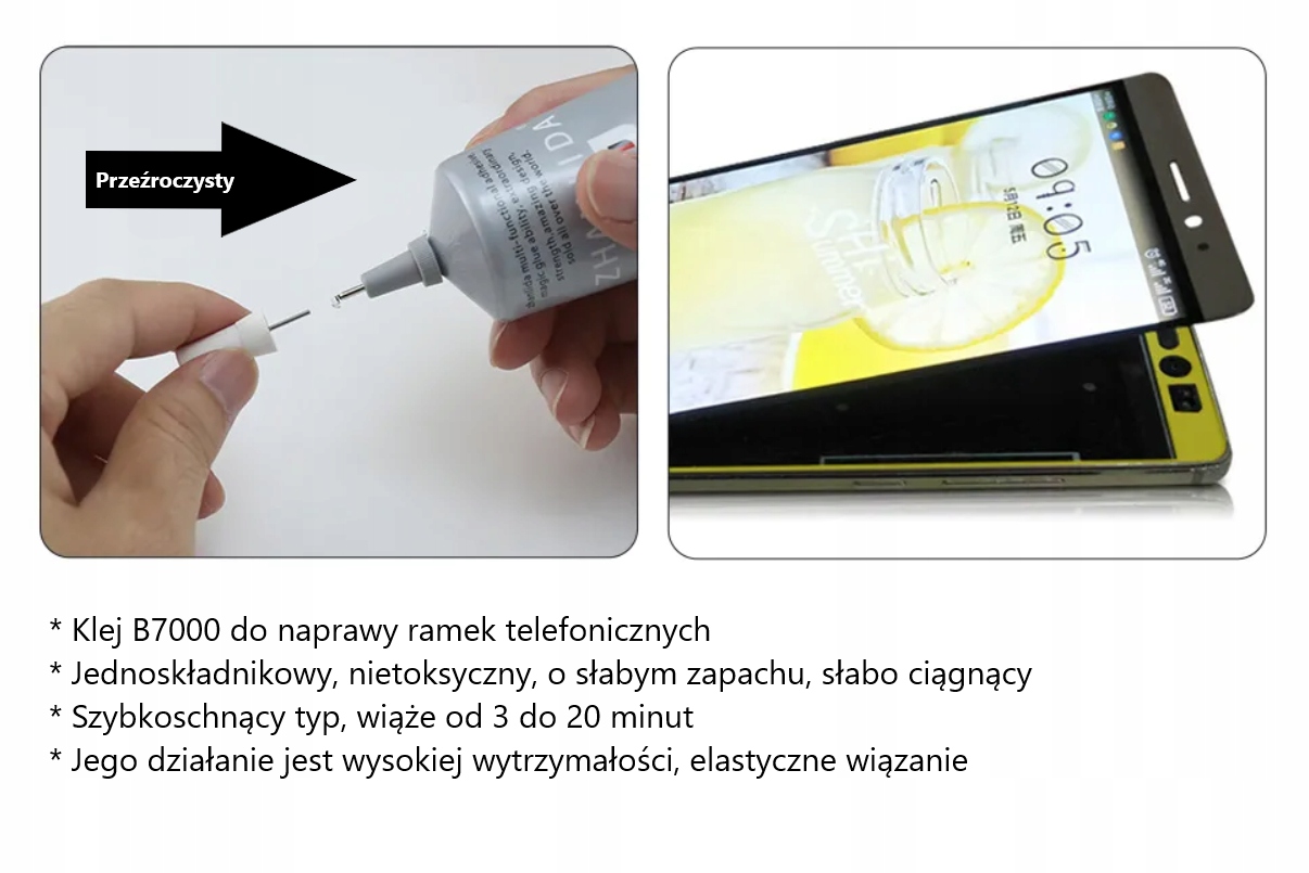 KLEJ MONTAŻOWY B7000 WYŚWIETLACZ RAMKA DOTYK 110ML EAN (GTIN) 5906492709528