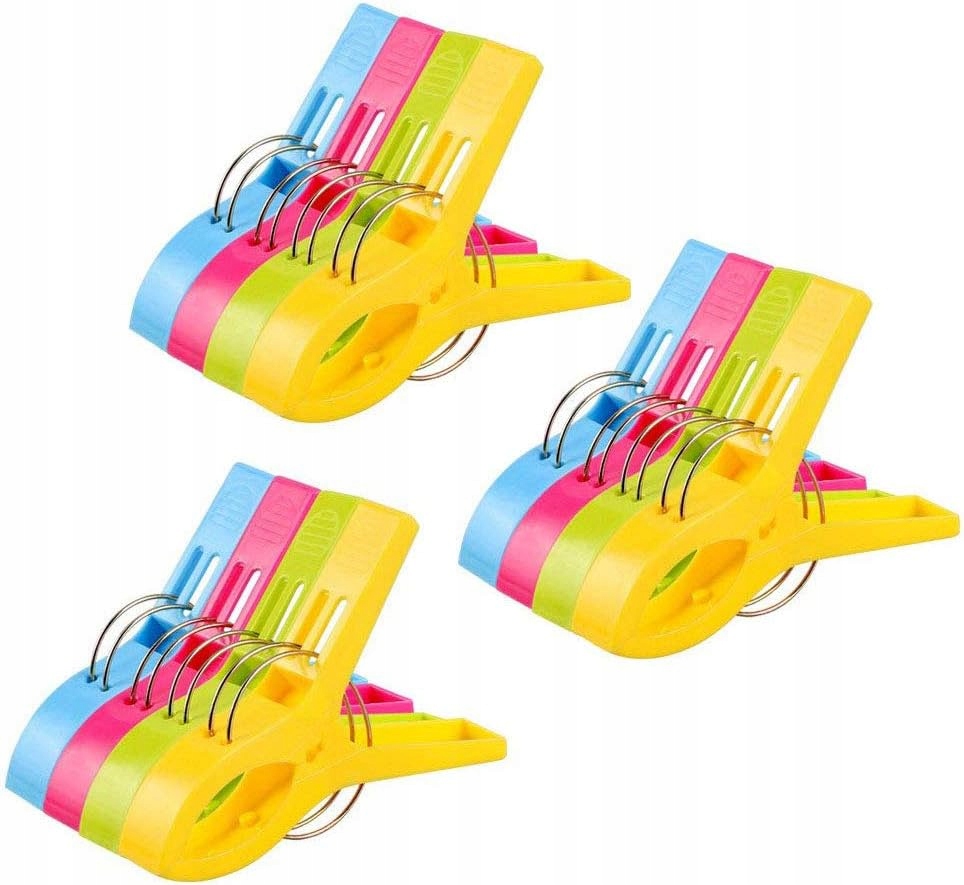 Levně 12 X Velké Kolíčky Koupelové Ručníky Plážová Dovolená Cestování Zahrada