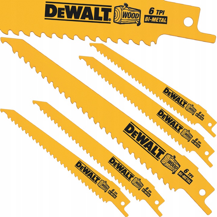 

Dewalt Brzeszczoty piły szablastej drewna 152mm 5x
