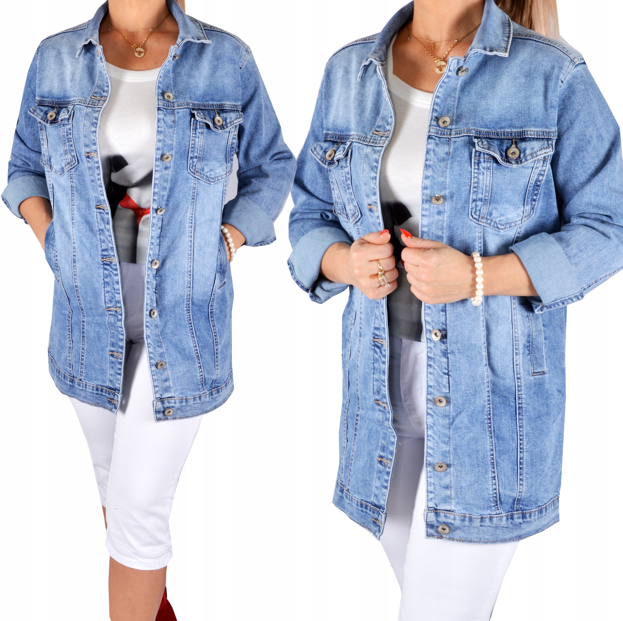 

Katana Kurtka Damska Jeans Parka Jeansowa PLUSsize