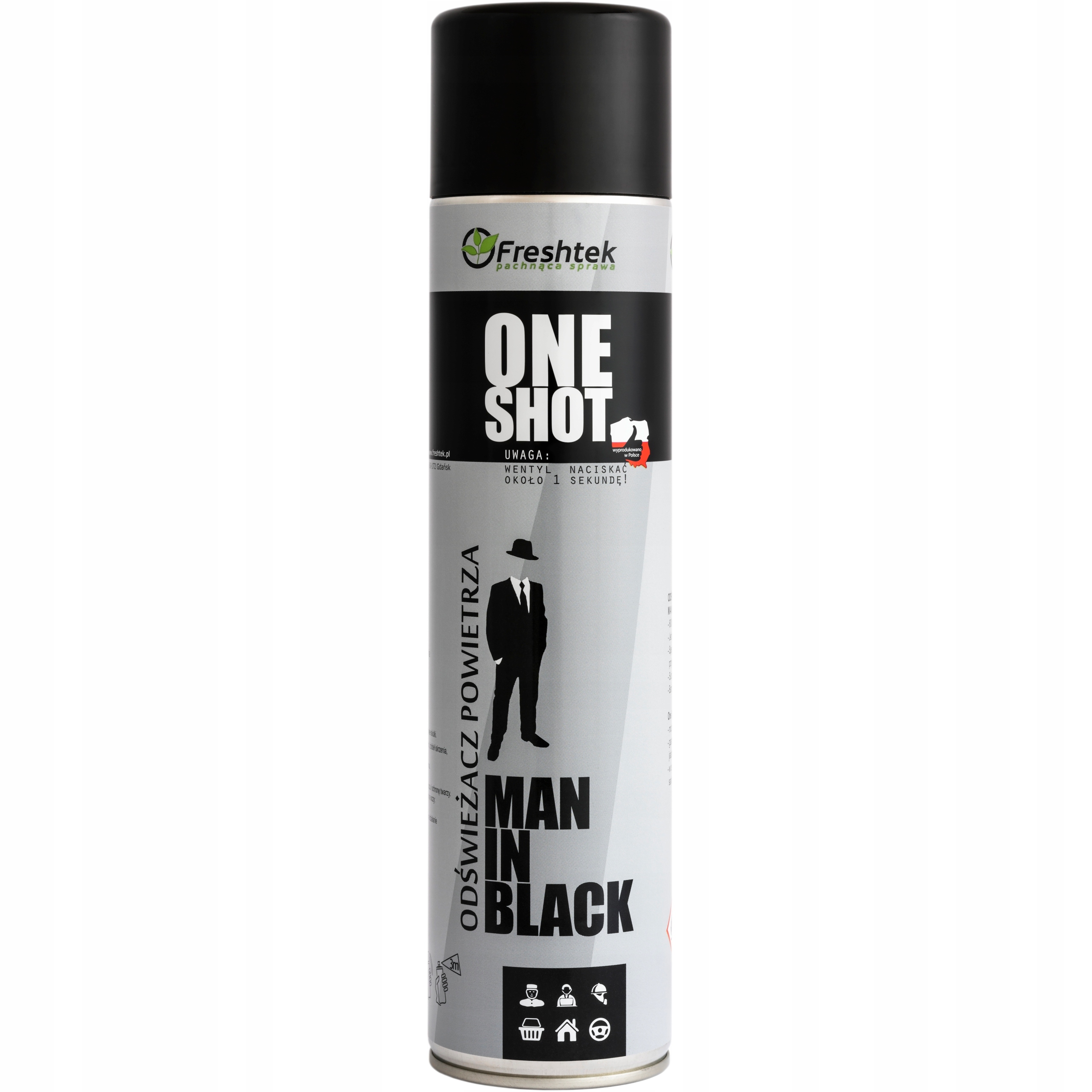 

Neutralizator zapachów Freshtek Man In Black 600ml