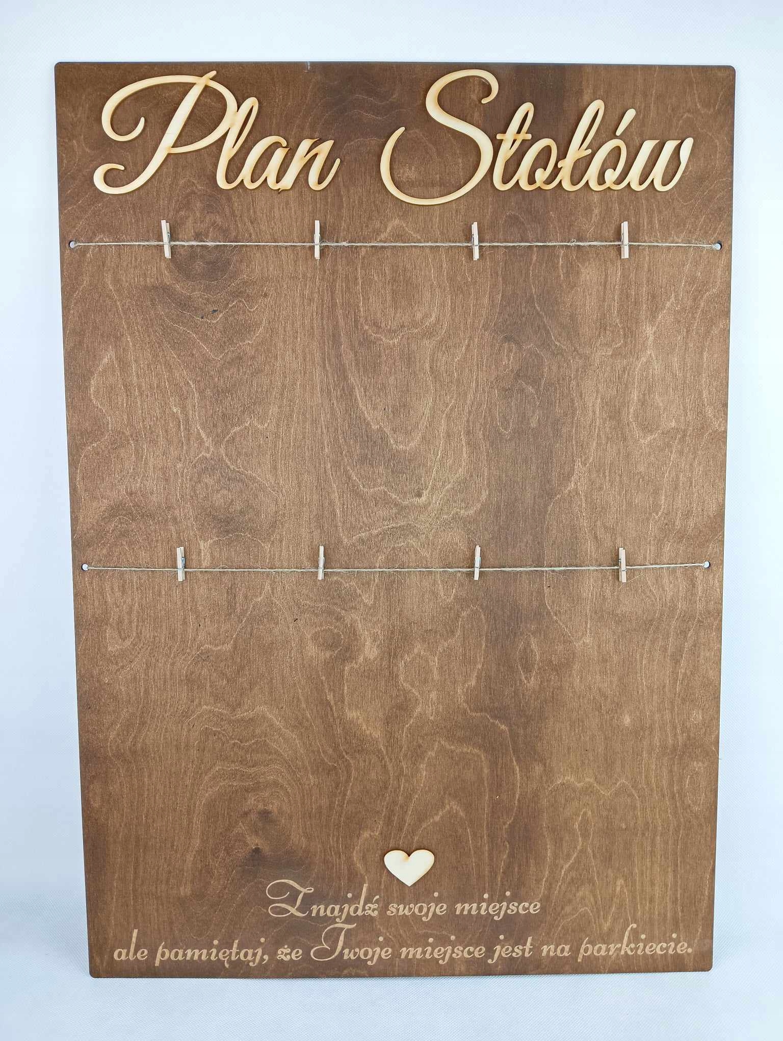 Tablica PLAN STOŁÓW dekoracje ślub wesele Marka inny