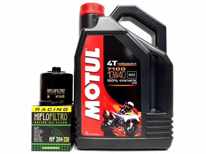 

Motul 7100 4T 10W40 4L+HIFLO Filtr Oleju HF204RC
