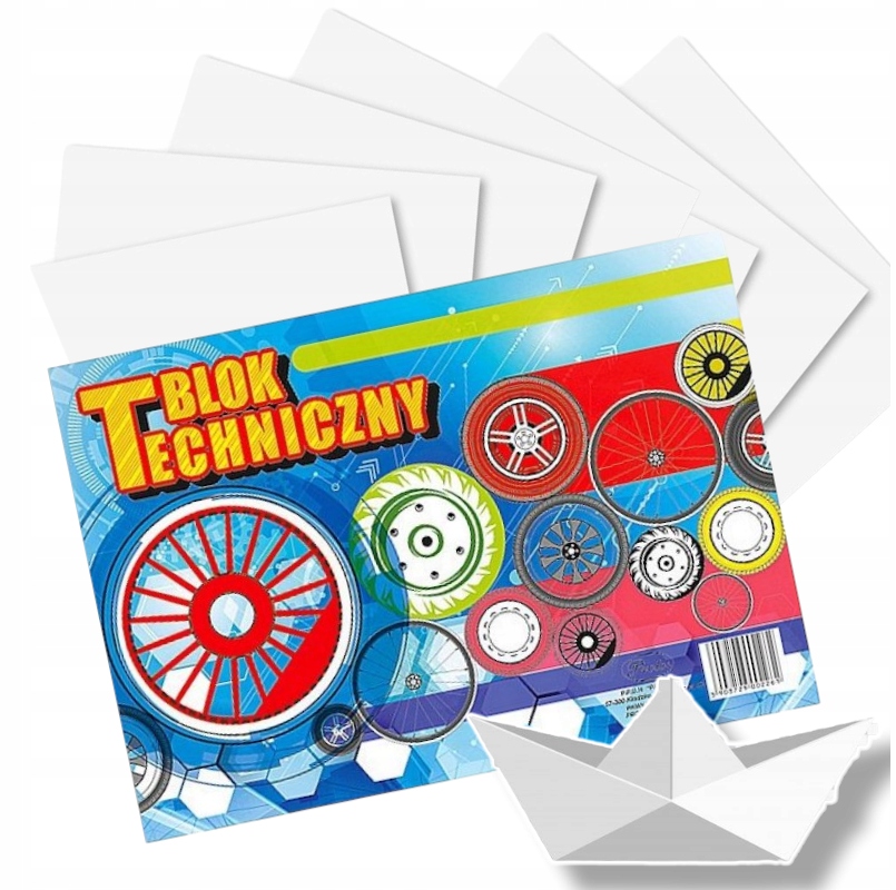 

Blok techniczny biały A4 10 ark. 120g/m Protos