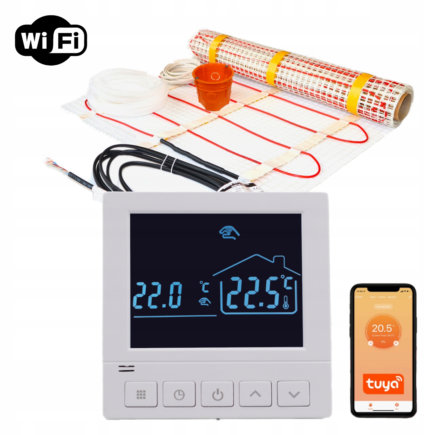 Mata grzewcza grzejna zestaw NVT81BC Wifi - 3m2