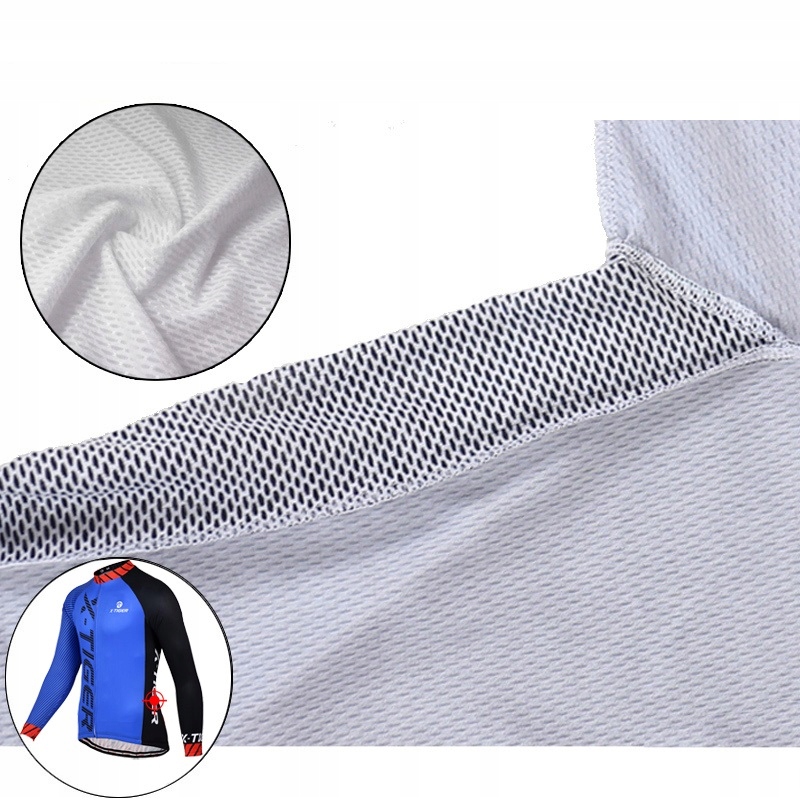 KOSZULKA KOLARSKA DŁUGI RĘKAW MĘSKA Z KIESZENIAMI Kolor wielokolorowy