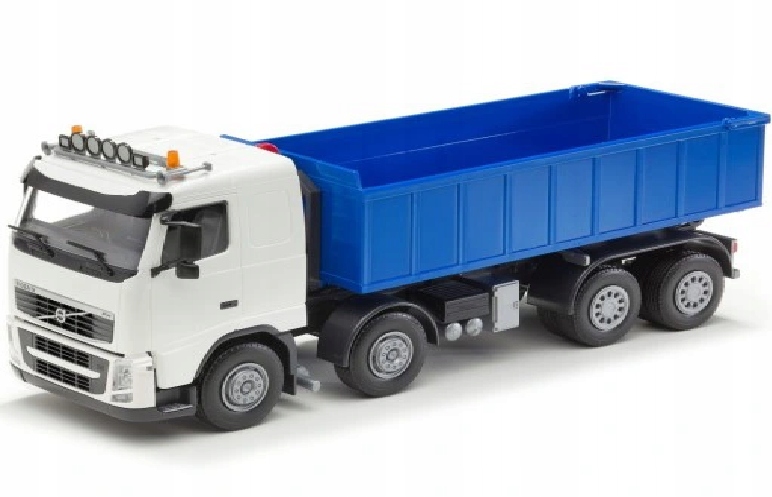 Emek Volvo Fh hákovník bílý s kontejnerem modrý