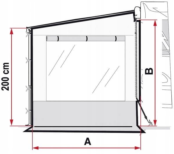 SCIANA BOCZNA MARKIZA FIAMMA F45 SIDE W PRO SHADE Part number 434980