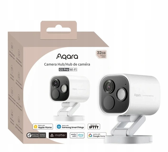 Aqara Smart Home Hub (Riadiaca jednotka) s Kamerou G5 Pro WiFi, biely Ch…