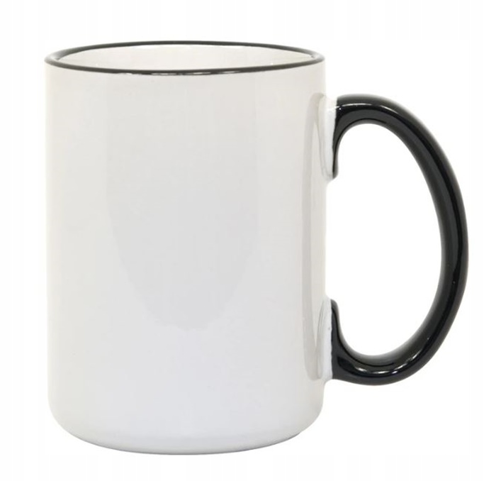 

Kubek z twoim nadrukiem Fotokubek 440ml CZARNEucho