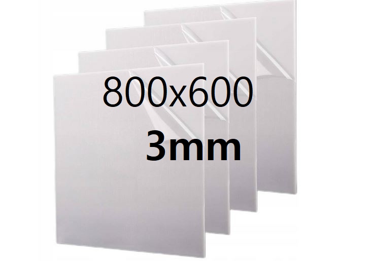 Plexi Plexa deska na míru mléčná opál 80 cm x 60 cm x 3 mm