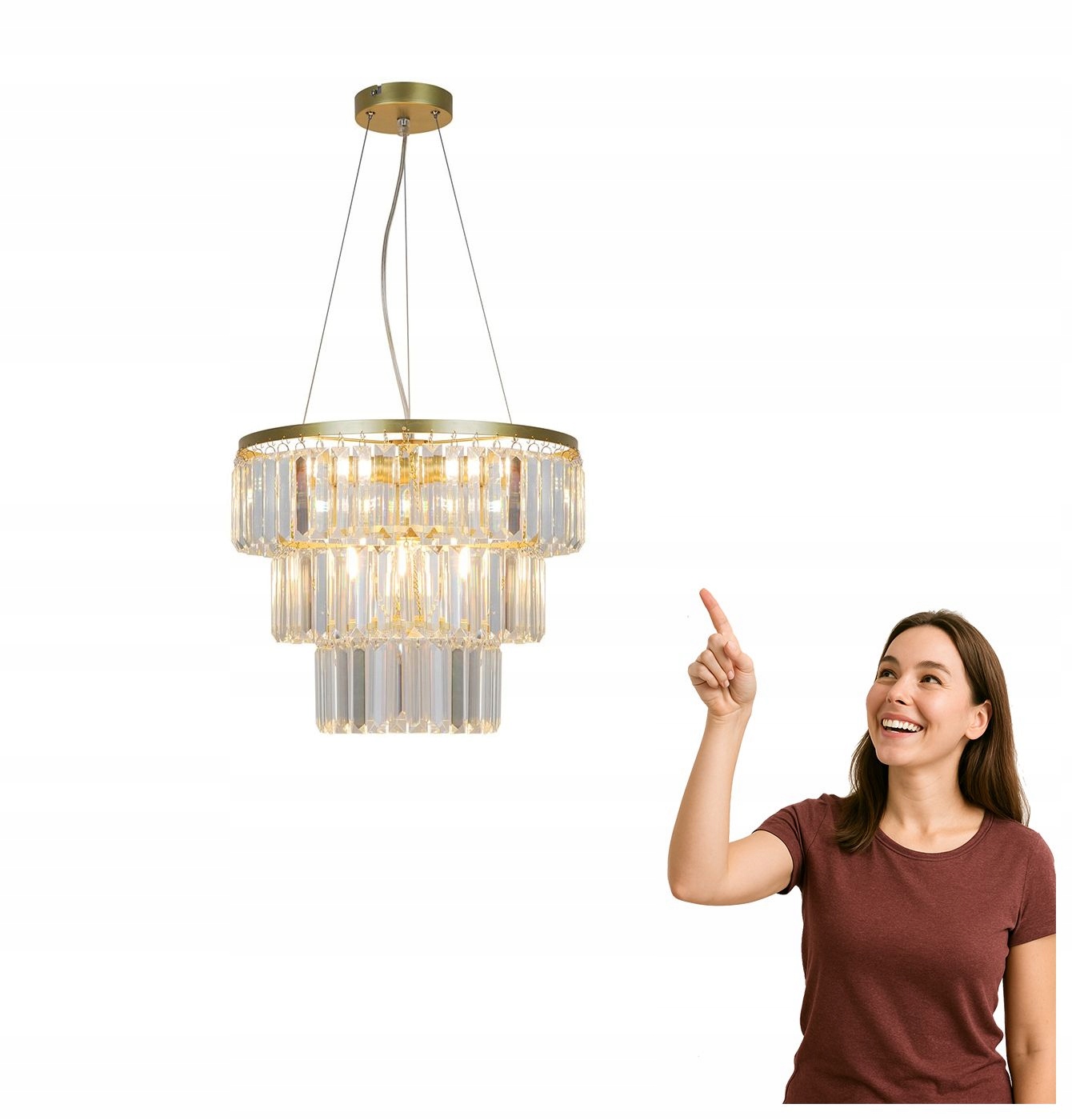 Závěsná lampa Tifanny P17127-4-1GD Zuma Line