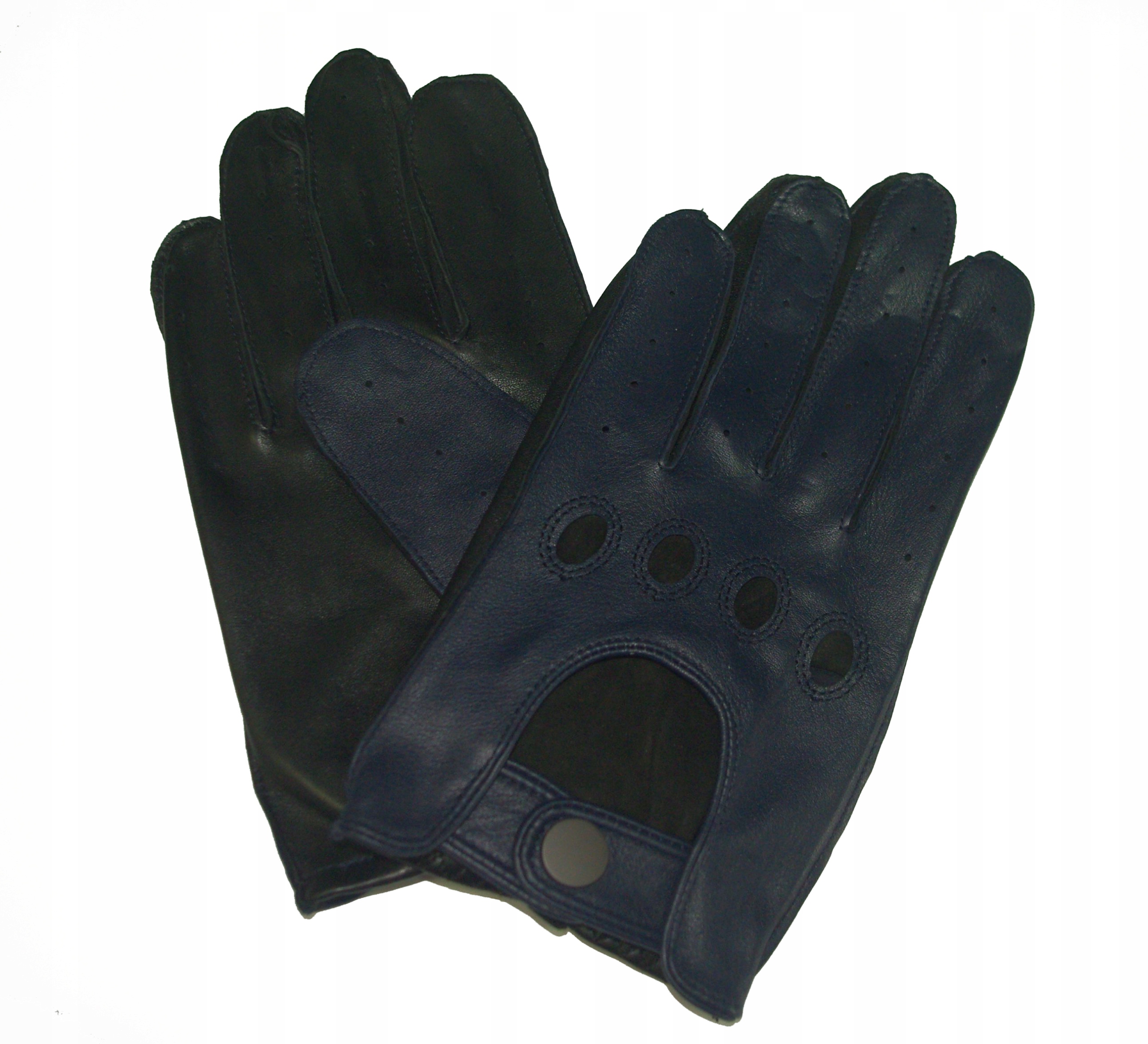 Insignium pánské kožené automobilové rukavice M černo/granátové